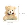 STOBOK Plush Bear Keychains, 4-Piece Set, Ball Chain, Cute, Fluffy Key Chain, Gift, Bag Charm, Car Key