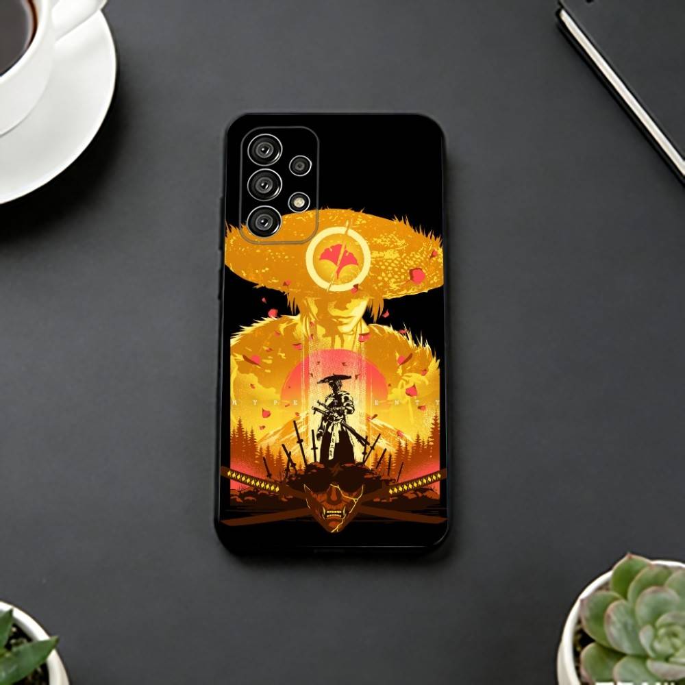 Game G-Ghost Of Y-Yotei Phone Case For Samsung S25,S24,S21,S22,S23,S30,Ultra,S20,Plus,Fe,Soft Silicone Black Cover