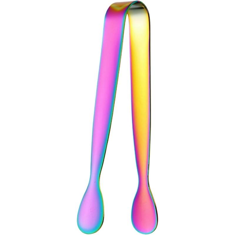 

Міні-щипці з нержавіючої сталі 304 Неіржавіючі Стійкі до корозії Зручна рукоятка Протиковзкі кубики льоду Затискач Кухонний інструмент Затискач для їжі різнокольоровий