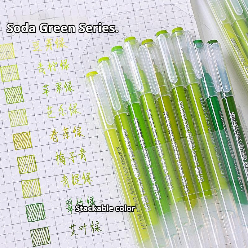LANGUO New Colors 72/9 Colors Morandi Gel Pen Student Diary Scrapbook Painting DIY Set Color Drawing Art Markers School Supplies