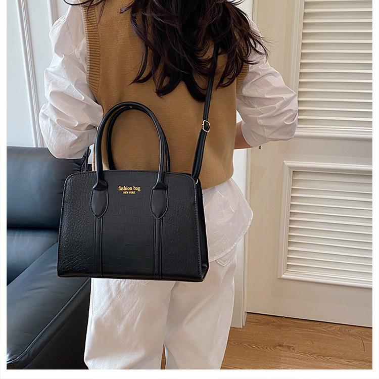 Faux-Leder-Tragetasche für Damen, Koreanischer Stil Achseltasche, Geräumige Pendler-Schulterhandtasche
