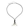 Accessories, Simple Wax Thread Geometric Necklaces, Temperament Rice-shaped Imitation Pearl Fringed Pendant Necklace Women