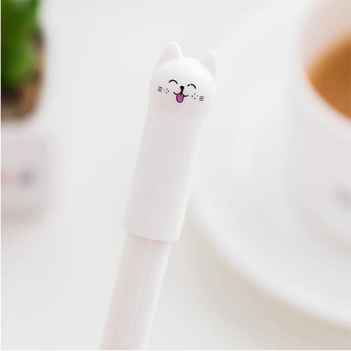 6 Piece Cute Creative Black Cat Gel Pen Stationery