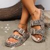 Fashion Summer Women Slippers Leopard Soft Thick-Soled Cloud Slides ComfortyTravel Vacation Beach Shoes New Women Sandals