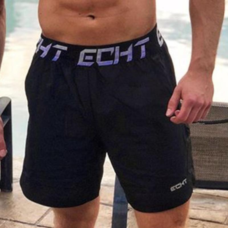 Summer Men Casual Five Point Fitness Pants Men's Muscle Sports Training Running Quick-drying Men's Shorts