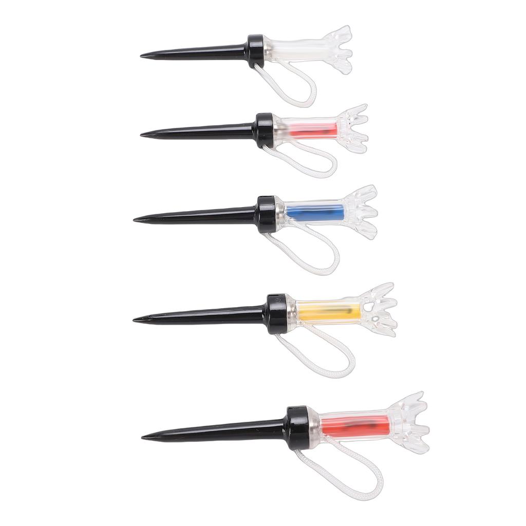 5 Stück Magnetische Tees Trainings-Übungswerkzeug 8 Zacken Design 360 Grad Rückprall mit Anti-Verlust-Schnur 79mm 3,1 Zoll