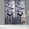 1Pcs Bat Spider Halloween Curtain Black Lace Spider Door Curtain Home Festival Decoration Halloween Bat Curtain Party Decoration