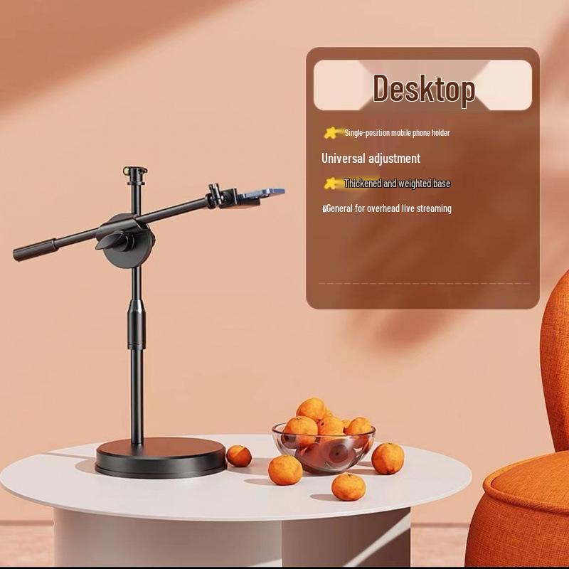 Professional Overhead Mobile Phone Holder for Desktop Live Broadcast & Photography