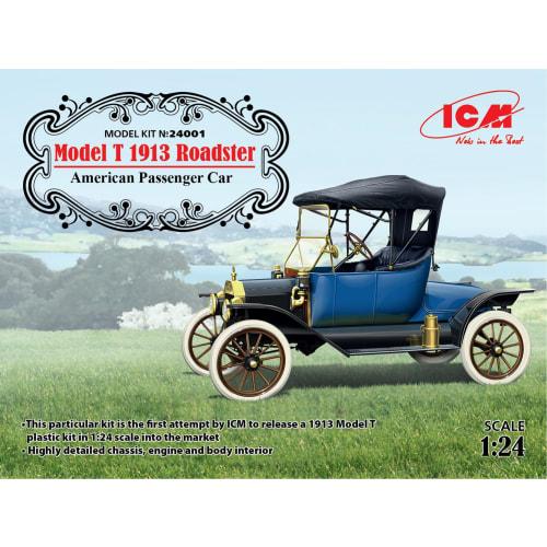 ICM 1/24 Scale Model T Ford 1912 Roadster (24001) Plastic Model