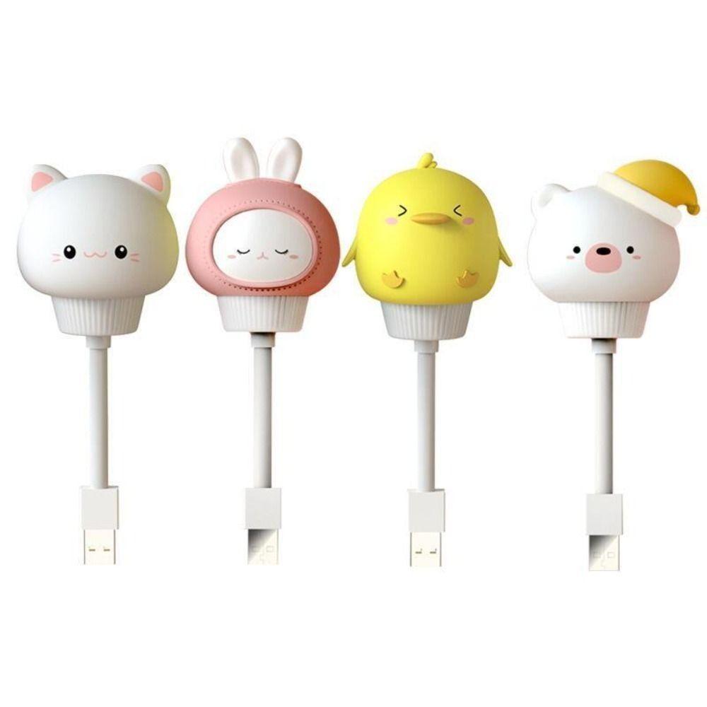 Kitten Design Dimmable USB Night Light Cute Mini Size Cartoon Night Light Portable Feeding Light Bedside Table