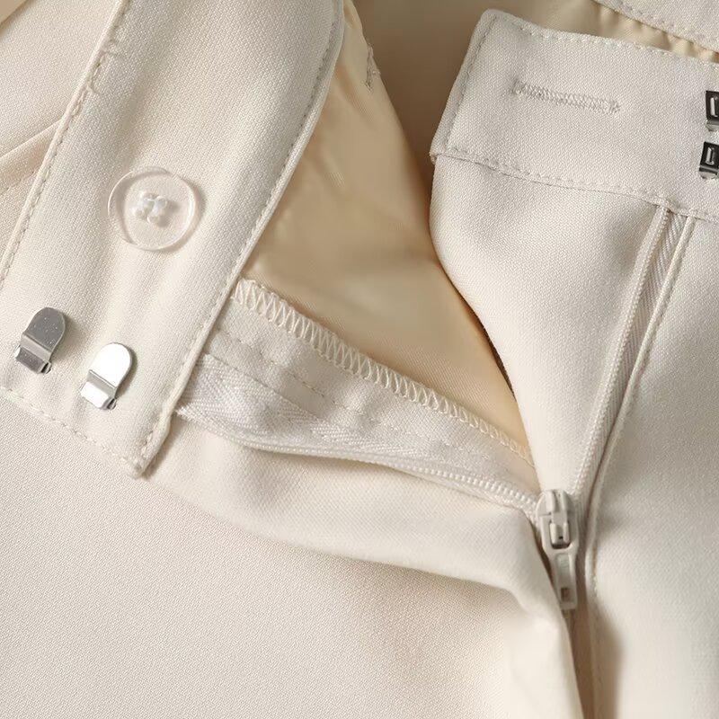 2025 Spring Women's High-Waisted Straight-Leg Pants - Versatile, Casual, and Elegant