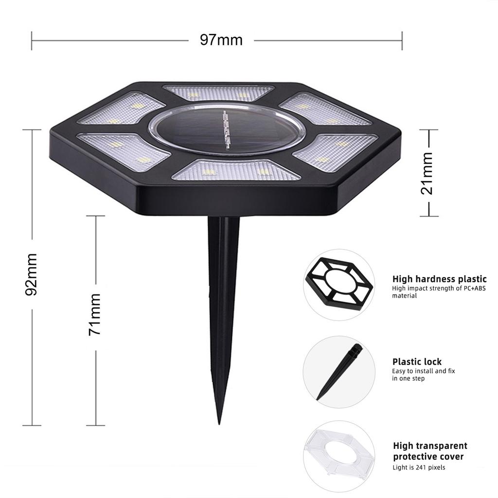 Solar Charging Buried Light Automatic Lighting Night Lamp For Courtyard Garden