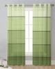 Wood Grain Green Gradient Sheer Curtains for Living Room Decoration Window Curtains for Kitchen Tulle Voile Organza Curtains