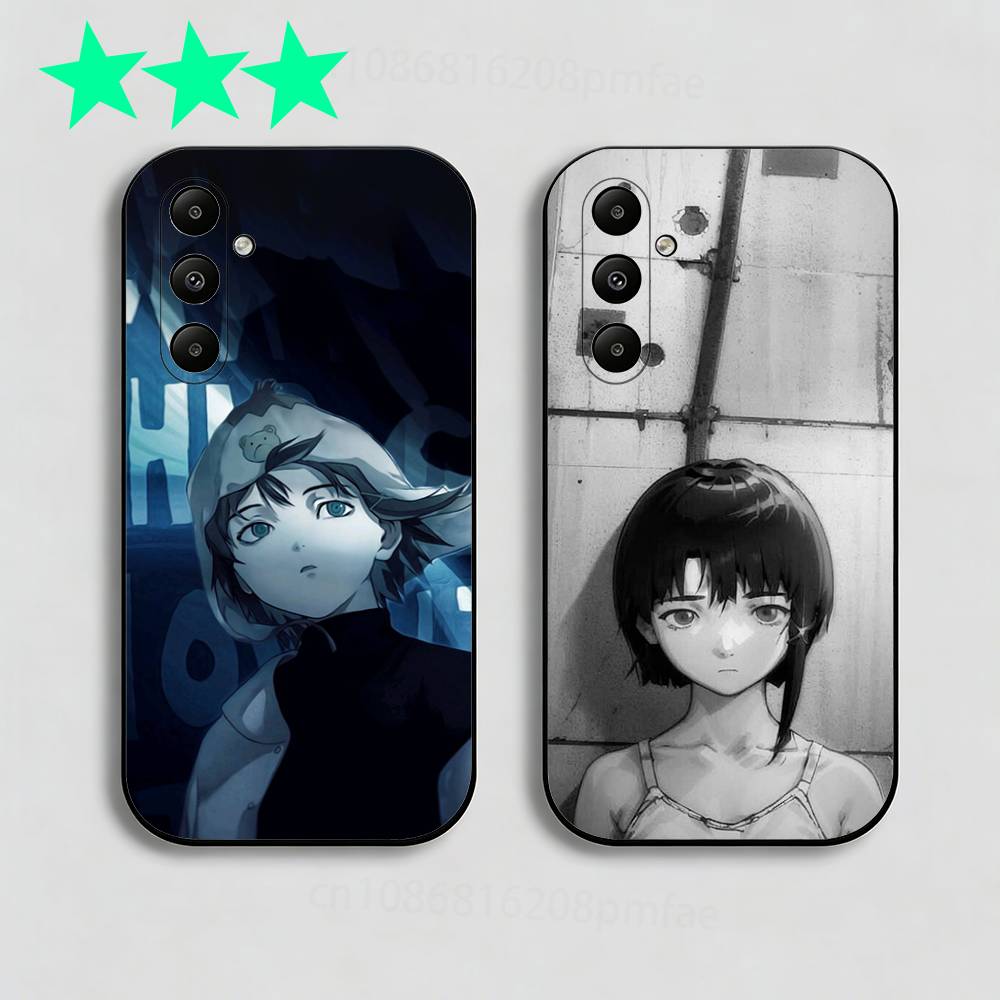 S-Serial E-Experiments L-Lain Phone Case For Samsung Galaxy A13,21s,22,31,32,40,52,71,A91 Soft Black Shell