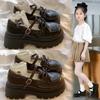 Children Leather Shoes for Girls  Spring New Fashion Korean Style Soft Bottom Anti-slippery Versatile Princess School Shoes