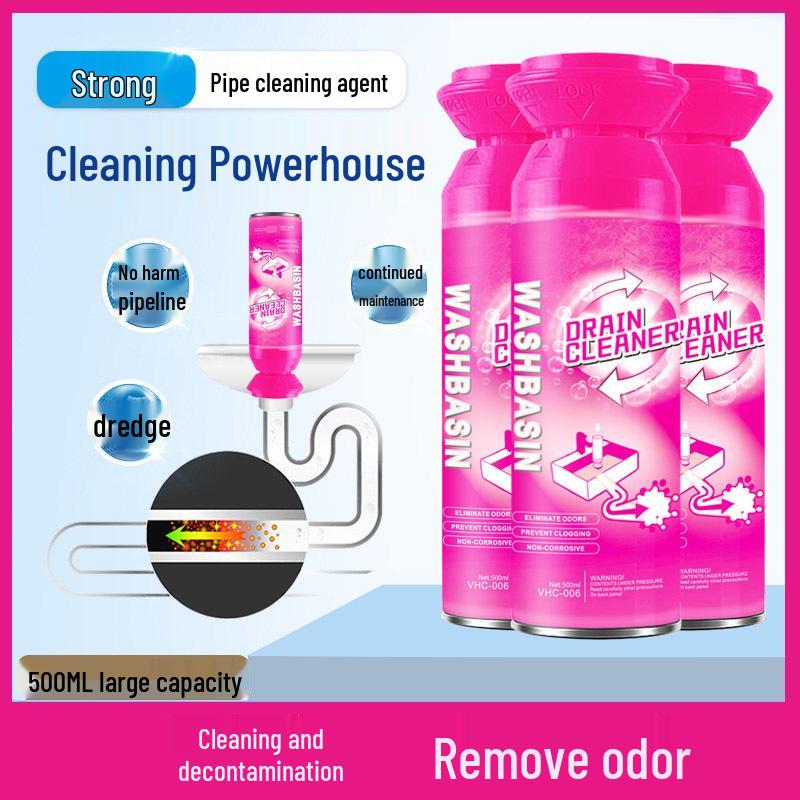Powerful Pipe Deodorizer and Cleaner for Oil Stains and Toilet Blockages