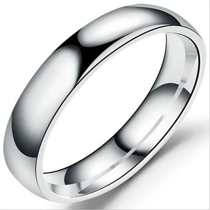Stainless Steel Smooth Cambered Ring Steel Color 6mm Wide Simple Geometric Type Mens Ring  Gold Rings for Women Jewellery