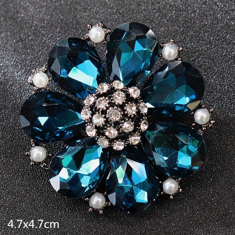 Genuine Professional Amasht Brooch Retro High-end Temperament Luxury Pearl Diamond Pin Women's Suit and Accessories