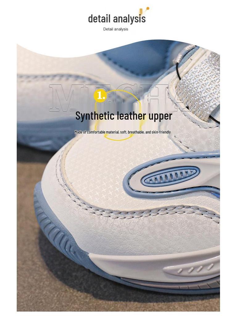 Boys' Breathable Mesh Basketball Shoes - Autumn 2024 New Running Shoes for Primary School Students