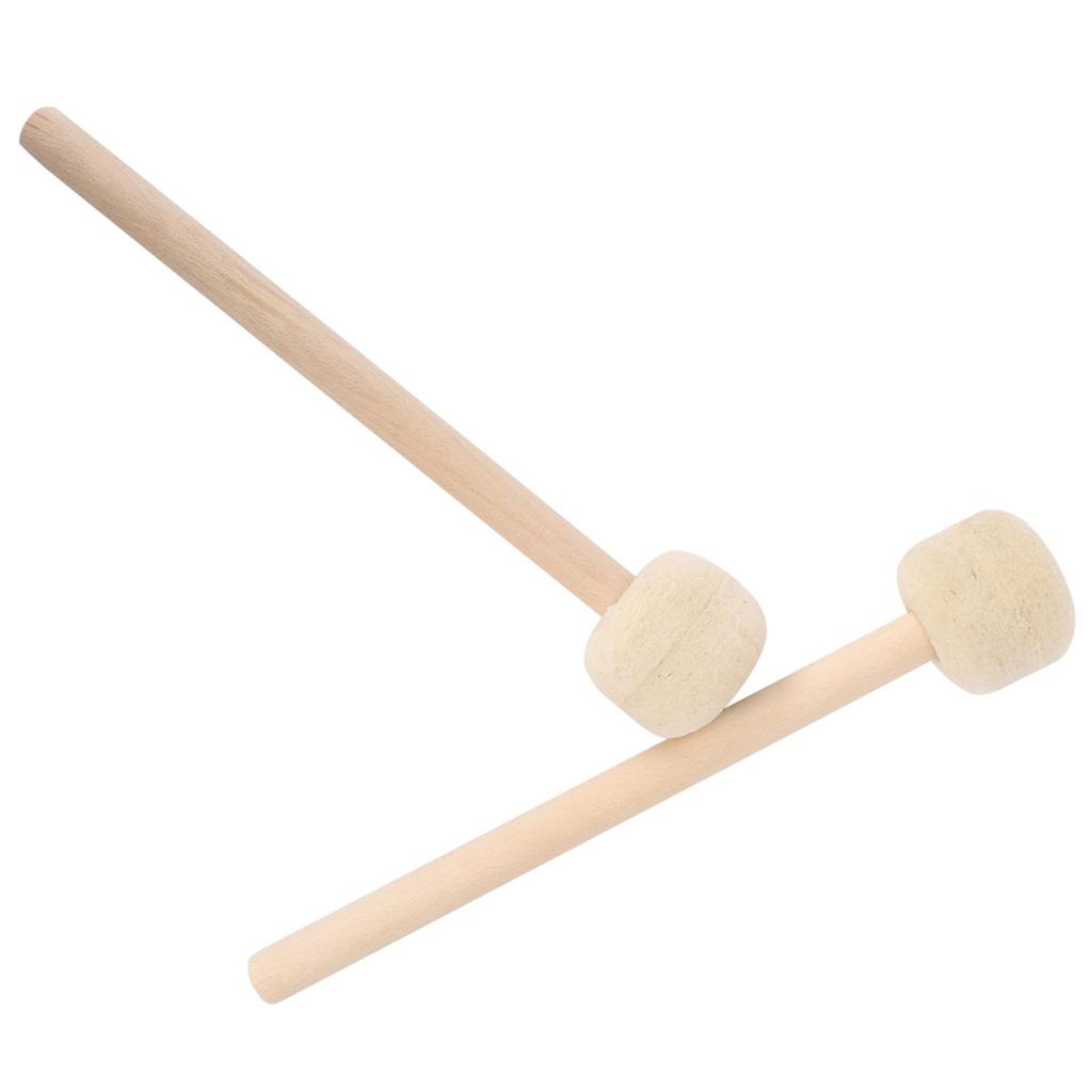 2Pcs Drum Stick Hohe Qualität Wolle Holz Griff Precussion Instrument Zubehör