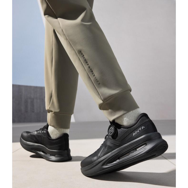 Anta Shining Pro Comfortable Simple Non-Slip Wear-Resistant Low-Top Training Shoes Men Sneaker Black 912517777-7