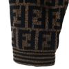 FENDI made in Italy Zucca Pattern Long sleeve sweater 40 Brown knit Women Used
