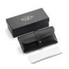 Foldable Eyewear Box & Accessories Set: Sunglasses Case, Round Storage Bag, Lens Cloth, Leather Pouch