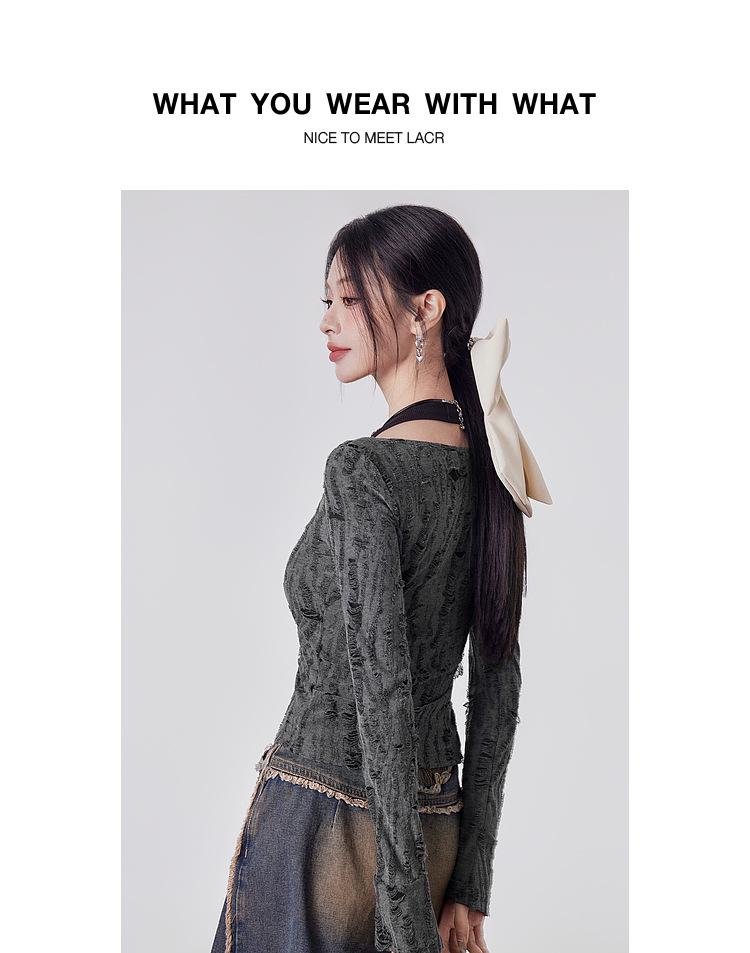 Wasteland Style Halter Long-Sleeve T-Shirt - Dark & Edgy 2024 Edition