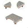 Step Cat Litter Mat Easy Cleaning Lightweight Sturdy Indoor Pedal Stool Elevated Catcher Double