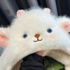 Sheep Winter Plush Hat Anti-cold Fluffy Ear Protection Cap Skiing Lamb Ears Warmer Hat  Travel