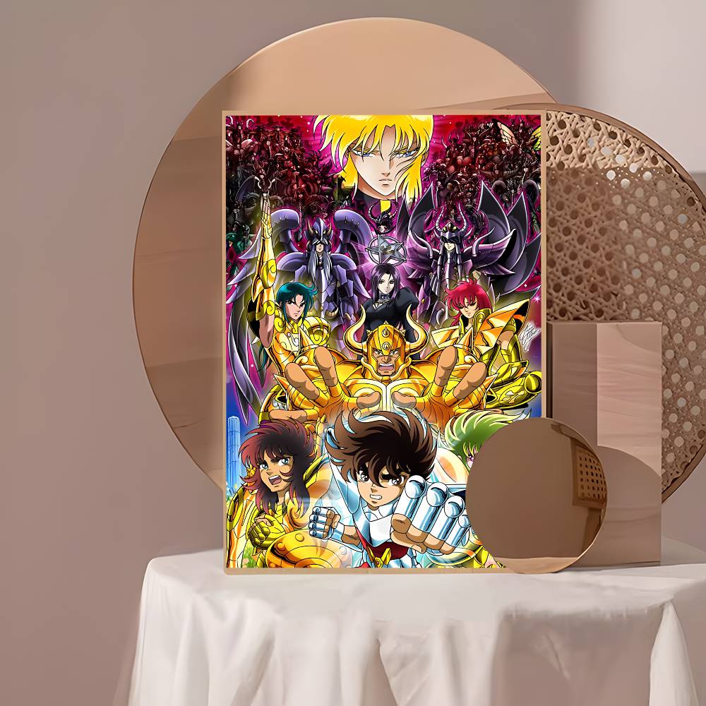 Japanese Hot Anime S-Saint Seiya Whitepaper Poster Waterproof Paper Sticker Coffee House Bar Aesthetic Art Wall Painting