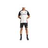 Adidas Tiro 24 Manchester United Trainings-Streifen Minimalistisch Vielseitig Sport Kurzarm Fußballtrikot Herren Oberteile Off-White Schwarz JE3726