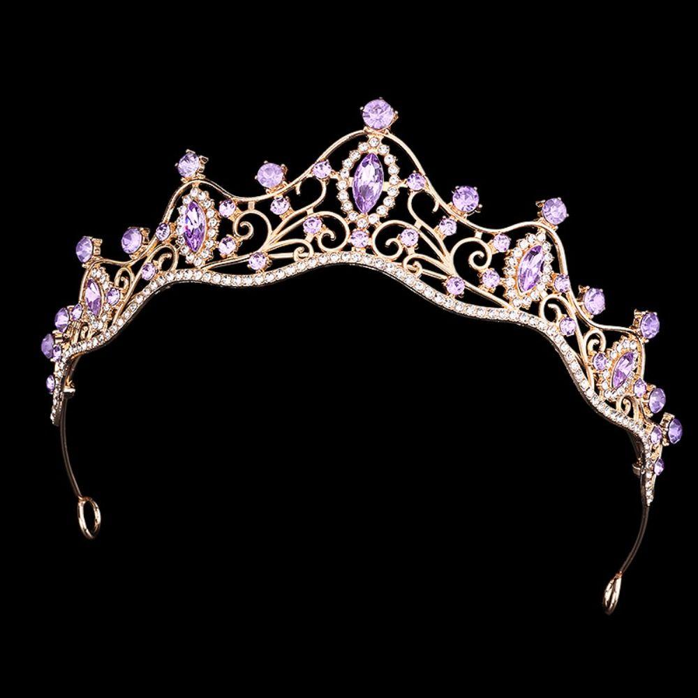 Sparkling Bridal Crown Luxury Queen Princess Tiara Hair Ornaments Crystal Crown  Wedding