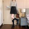 Stylish Retro Plaid Wool Mini Skirt for Plus Size Women - Korean Trendy Design