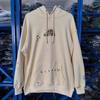 Cross-border European and American trendy brand GALLERY DEPT splash ink letters embroidered hooded sweatshirt for men and women, high street