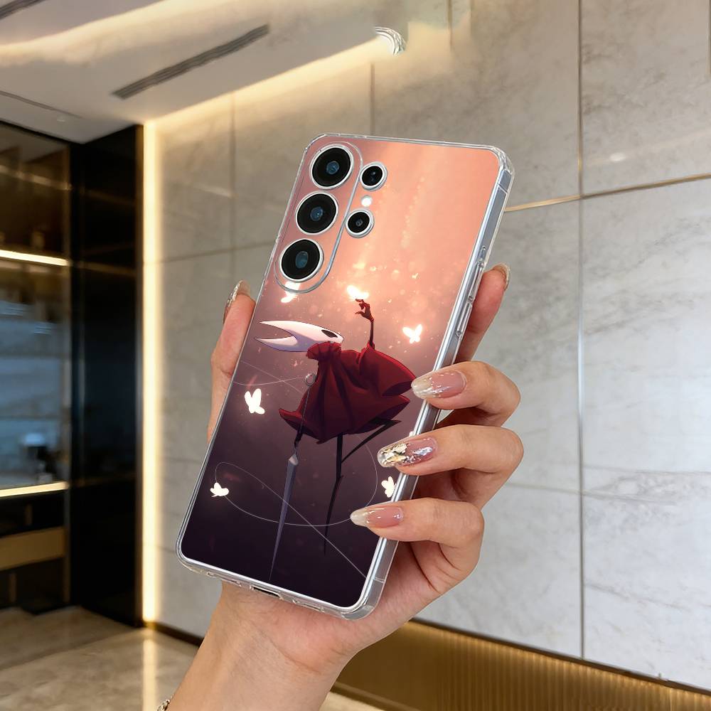 H-Hollow- K-Knight -S-Silksong Clear Phone Case for Samsung S25, S24, S21, S22, S23, S30, Ultra, S20, Plus, FE, Lite