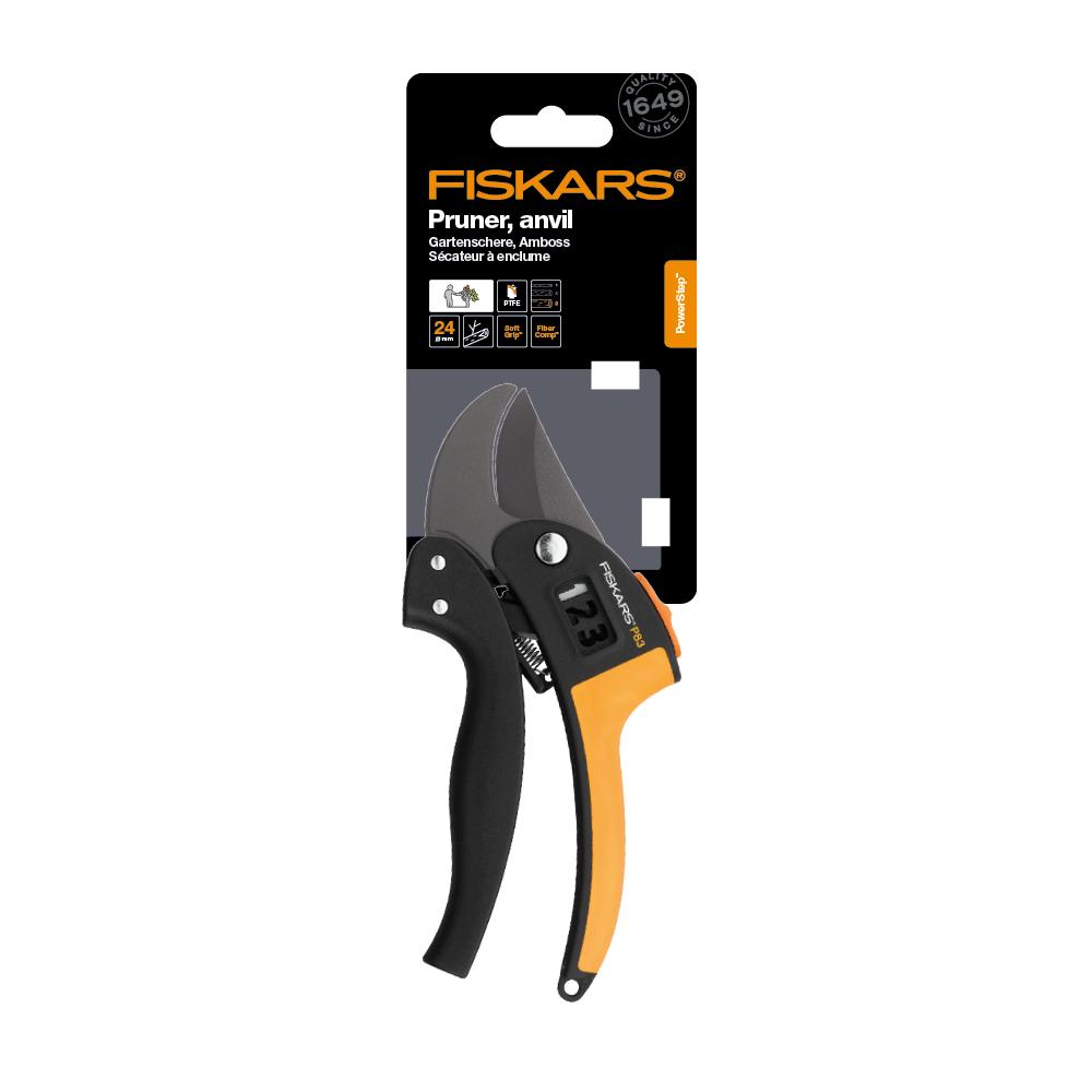 Fiskars Solid P121 Garden Pruning Shears - One-Handed 25cm
