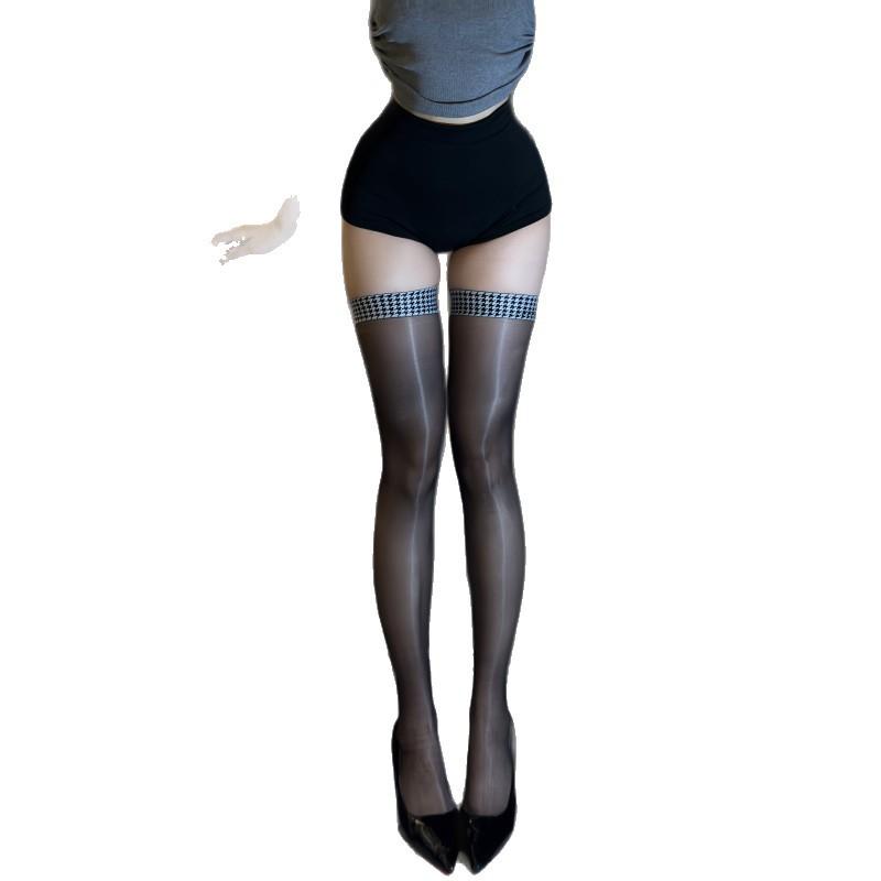 Stockings Ultra-Thin Sexy Pure Desire Knee Socks Black Silky Smooth Aurora Love Oily