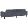 Living Room Sofa Dark Grey 250 X 77 X 76 Cm
