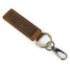 Leather Keychain Original And Personalized Retro Mad Horse Leather Key Ring Key, First Layer Key Pendant, A Large Number Of