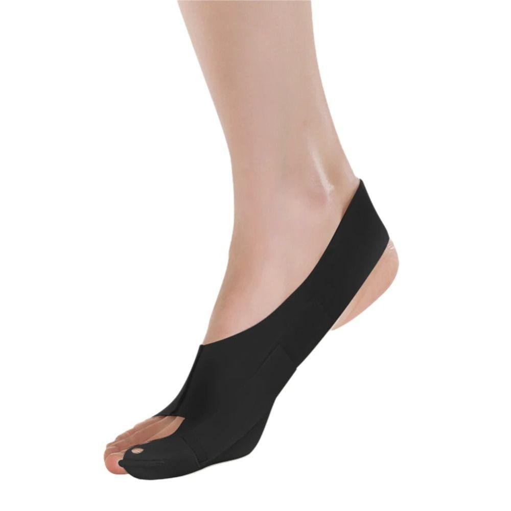 

Elastic Valgus Correction Breathable Bunion Corrector Hammer Toe Straightener Female L-Black Right Foot