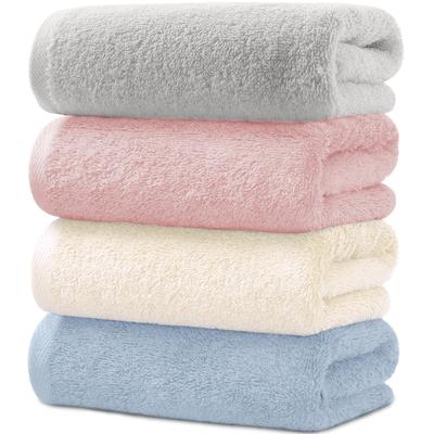 AYO Bath Towels, Set of 4, Hotel-Quality, 100% Cotton, Highly Absorbent, Durable, Solid Colors, Low Shedding, Gift