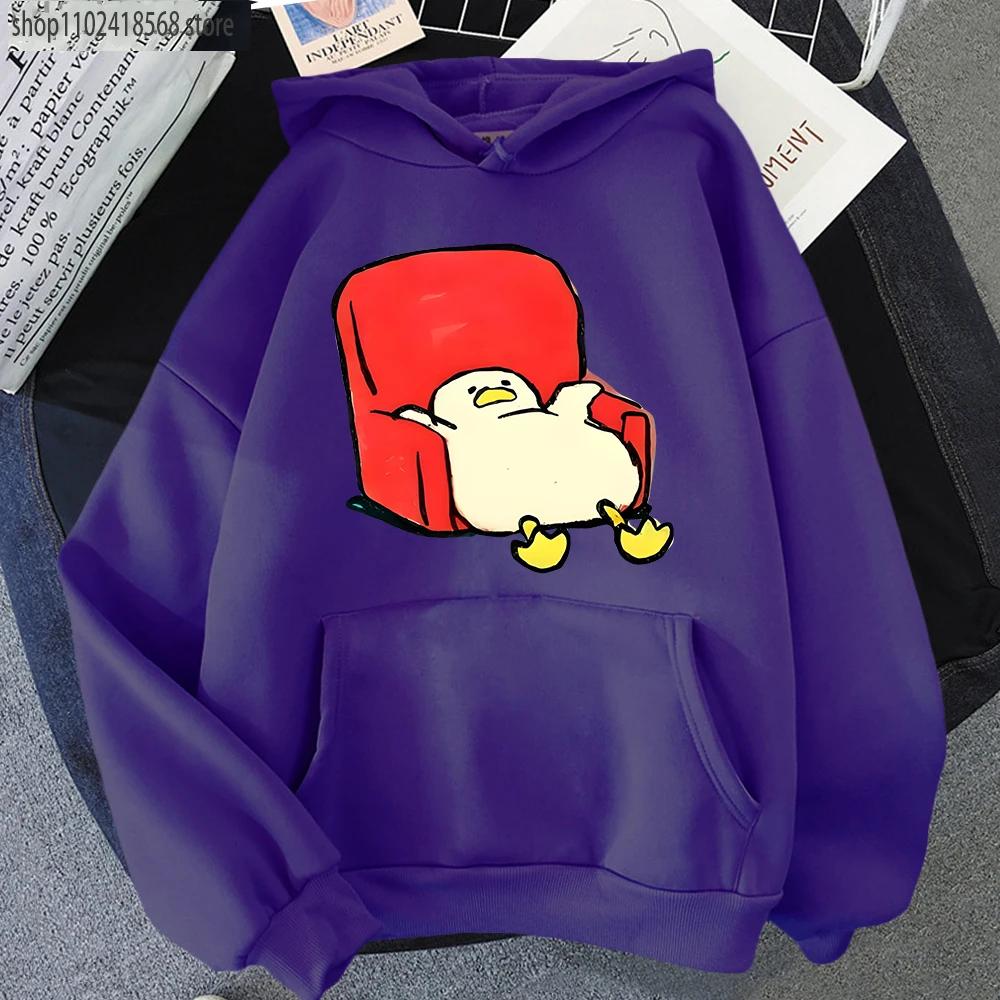 Lazy Duck Cartoon Hoodies for Men Cartoon Cute Graphic Sweatshirts Long Sleeve Casual Winter Spring Hooded Sudadera