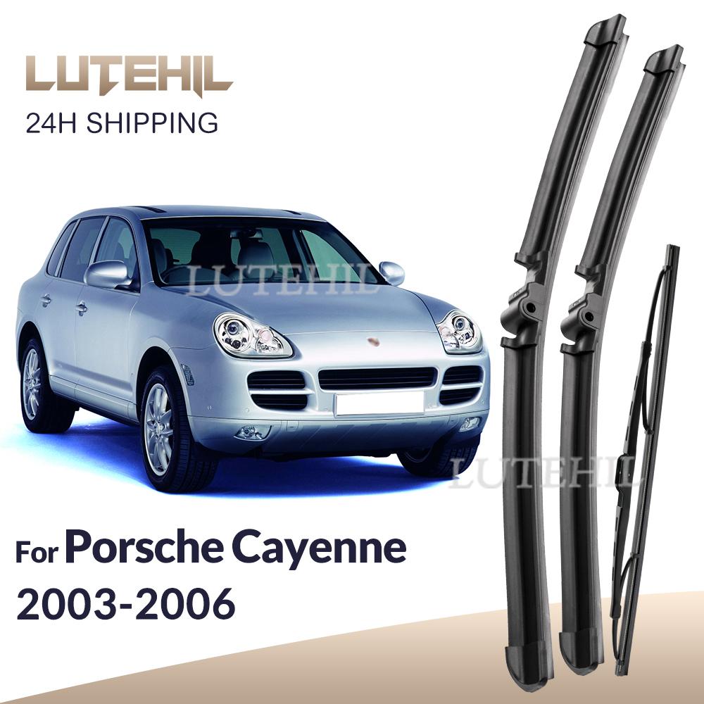 Wiper Front Rear Wiper Blades Kit Set For Porsche Cayenne 2003 2004 2005 2006 Windshield Windscreen 26"26"14"