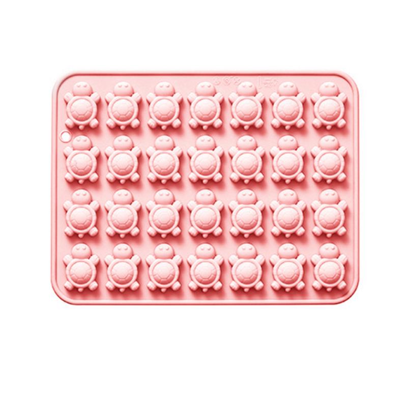 

28 Последовательных Форм из Силикона в Виде Черепах, Мультяшная Форма для Шоколада в Виде Черепахи, Форма для Конфет, Пудинга, Льда, Форма для Мыла Ручной Работы, Форма для Торта розовый