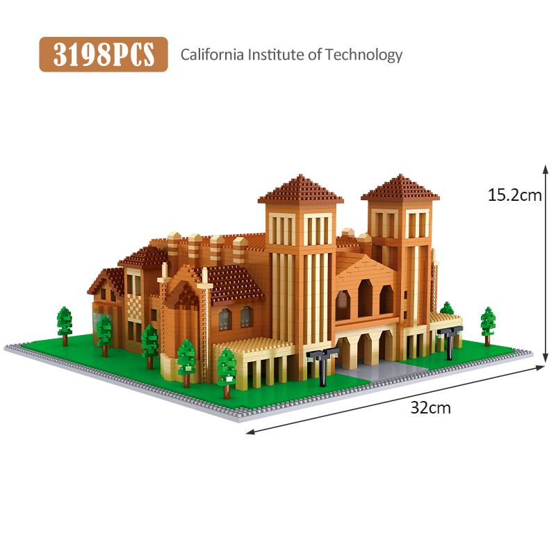 5379PCS City Mini World Famous School Series Architecture Model Building Blocks Educational Bricks Toys for Children Gifts