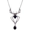 Gothic Crystal Spider Necklace For Women Girl Punk Accessories Halloween Jewelry Vintage Goth Choker Collar insect Necklaces