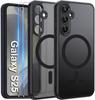 Matte Black Magsafe Case For Samsung S25 + 2X Glass