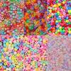 200-1200Pcs multi-colored Large Hole Pony Beads Plastic Beads For Bracelets Making DIY Crafts Jewelry Key Chains And Decorations