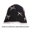 Sun Protection Bow Straw Hat Sunshade Women's Sun Hat Elegant Sunscreen Fisherman Hat  Girl